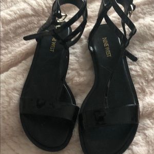Nine West black sandals size 7 “Veronique”